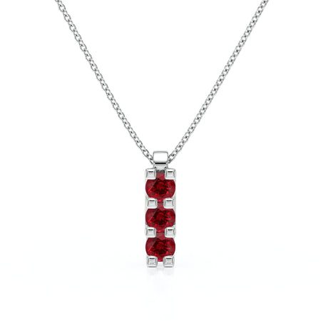 Collier trilogie rubis Coucher de Soleil - 2