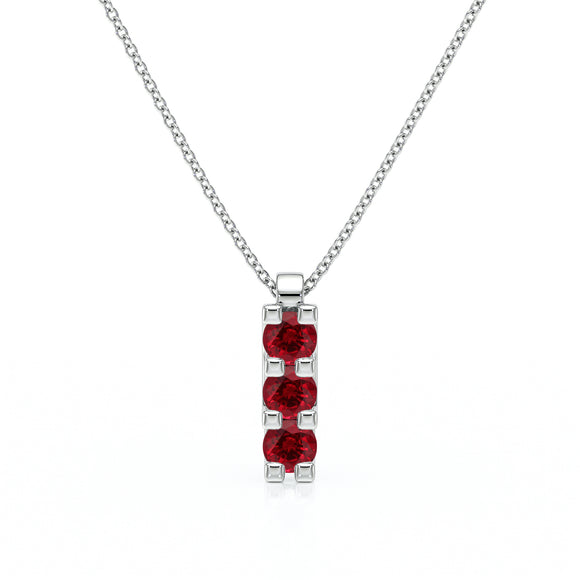 Collier trilogie rubis Coucher de Soleil - 2