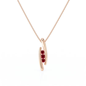 Collier trilogie rubis Premier Pas - 1