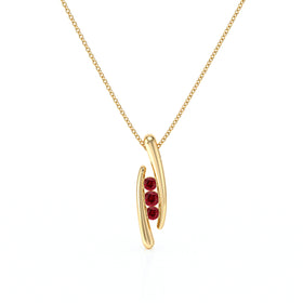 Collier trilogie rubis Premier Pas - 1