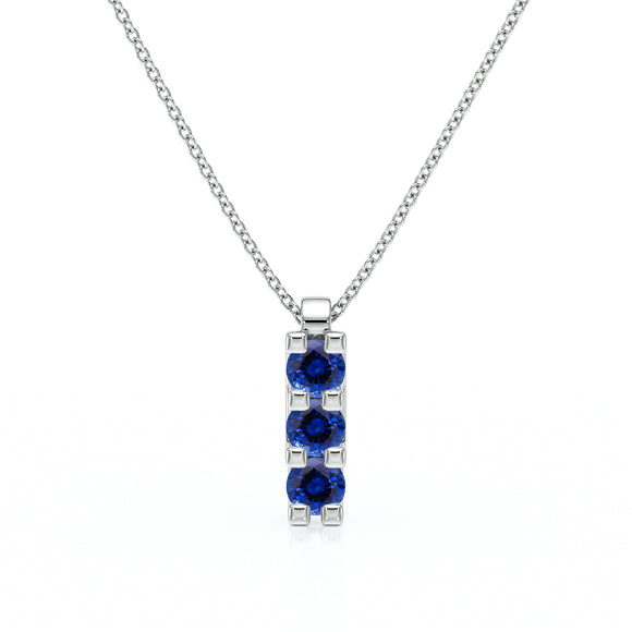 Collier trilogie saphir Coucher de Soleil - 2