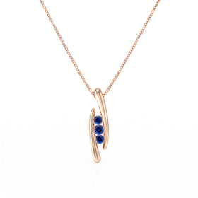Collier trilogie saphir Premier Pas - 1