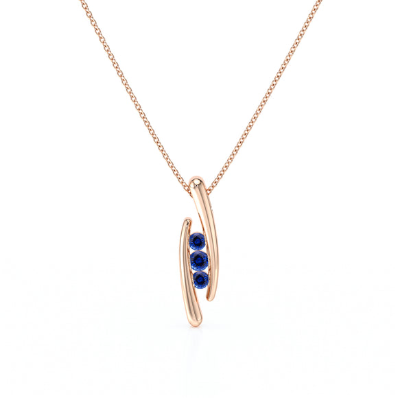Collier trilogie saphir Premier Pas - 1