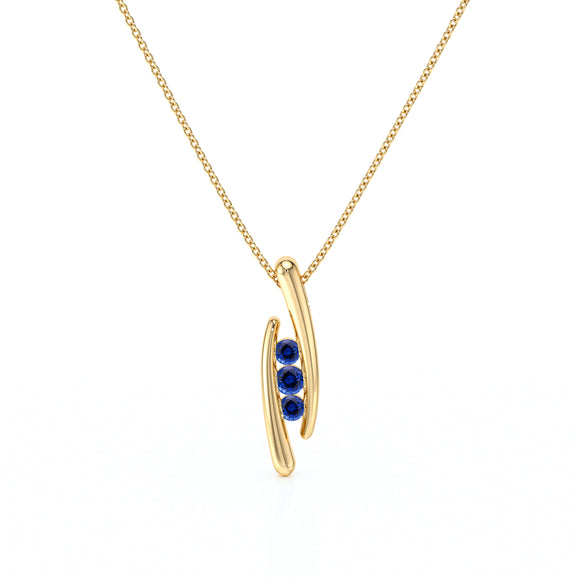 Collier trilogie saphir Premier Pas - 1