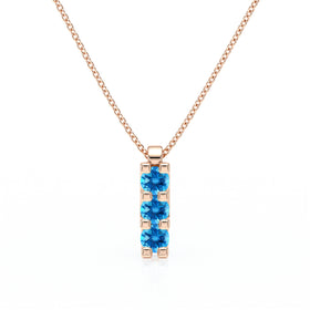 Collier trilogie topaze Coucher de Soleil - 2