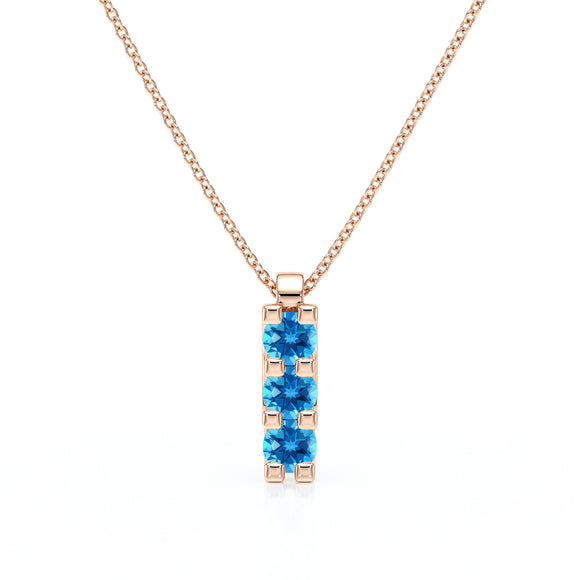Collier trilogie topaze Coucher de Soleil - 2