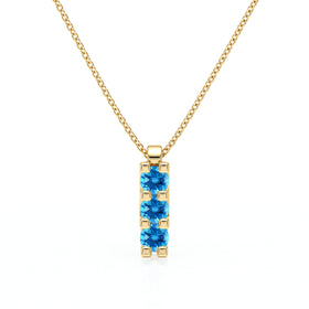 Collier trilogie topaze Coucher de Soleil - 2