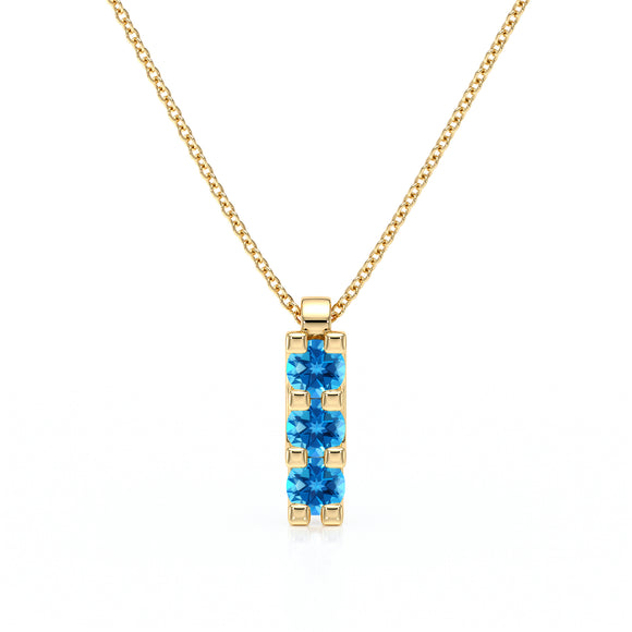 Collier trilogie topaze Coucher de Soleil - 2