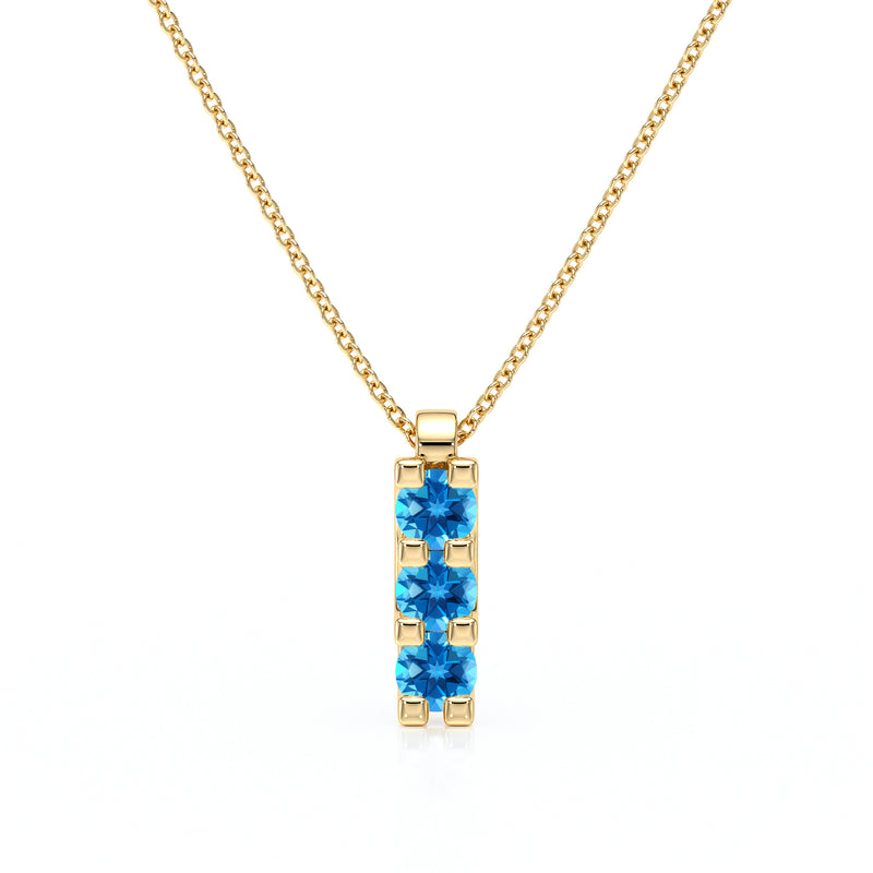 Collier trilogie topaze Coucher de Soleil - 2