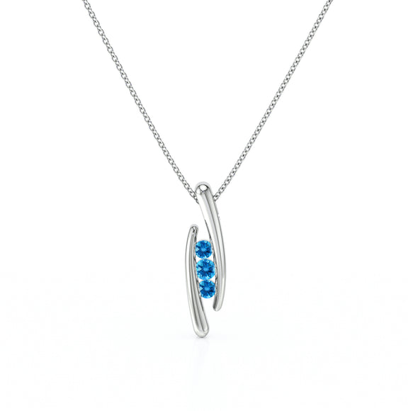 Collier trilogie topaze Premier Pas - 1