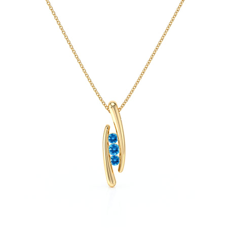 Collier trilogie topaze Premier Pas - 1