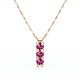 Collier trilogie tourmaline Coucher de Soleil - 2