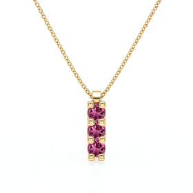 Collier trilogie tourmaline Coucher de Soleil - 2