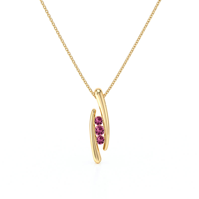 Collier trilogie tourmaline Premier Pas - 1