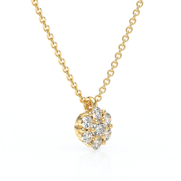Collier entourage rubis diamant Pour la Vie - 9