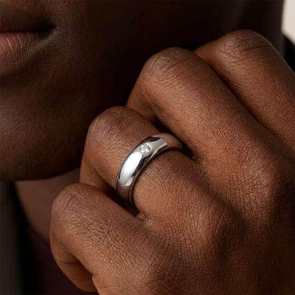 Alliance rubis demi jonc Pour le Meilleur - 5mm