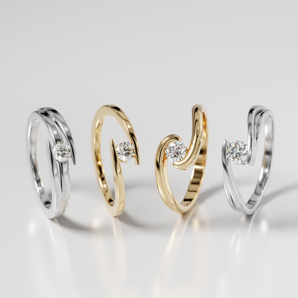 Solitaire émeraude Etincelle d’Amour - 3