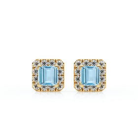 Boucles d’oreilles aigue-marine et diamant Coup de Foudre - 6