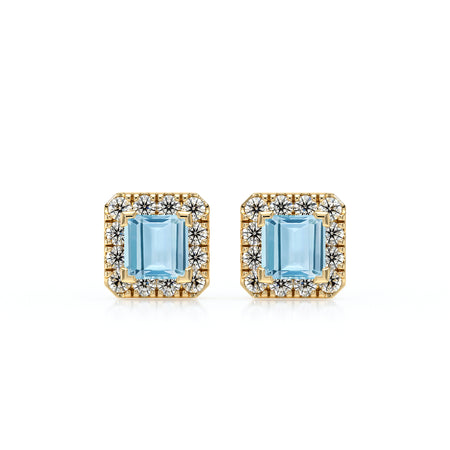 Boucles d’oreilles aigue-marine et diamant Coup de Foudre - 6