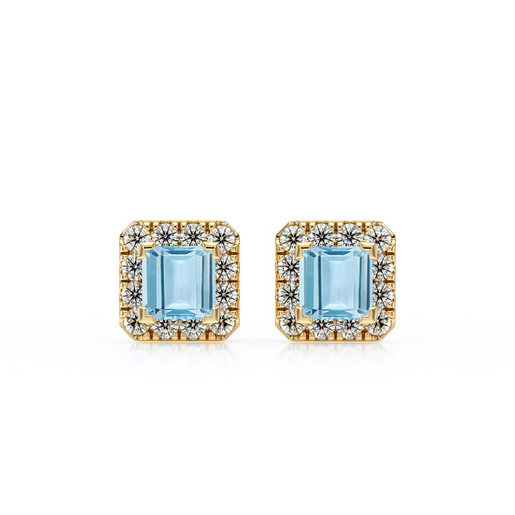 Boucles d’oreilles aigue-marine et diamant Coup de Foudre - 6