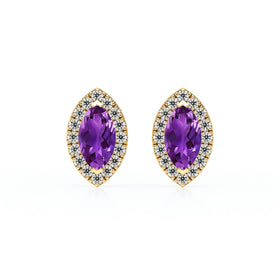 Boucles d’oreilles améthyste et diamant Coup de Foudre - 5