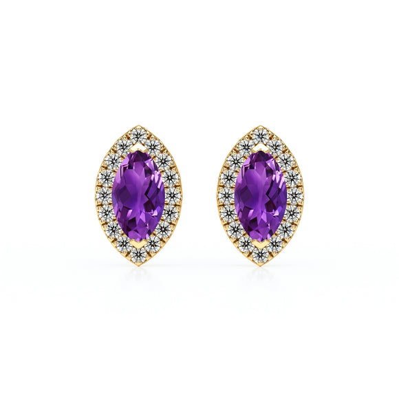 Boucles d’oreilles améthyste et diamant Coup de Foudre - 5