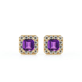 Boucles d’oreilles améthyste et diamant Coup de Foudre - 6
