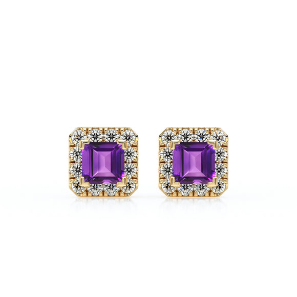 Boucles d’oreilles améthyste et diamant Coup de Foudre - 6