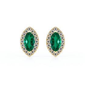Boucles d’oreilles émeraude et diamant Coup de Foudre - 5