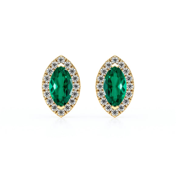 Boucles d’oreilles émeraude et diamant Coup de Foudre - 5