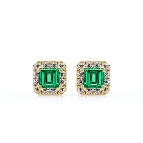 Boucles d’oreilles émeraude et diamant Coup de Foudre - 6