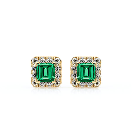Boucles d’oreilles émeraude et diamant Coup de Foudre - 6
