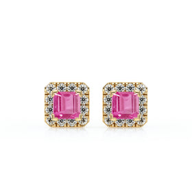 Boucles d’oreilles saphir rose et diamant Coup de Foudre - 6