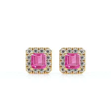 Boucles d’oreilles saphir rose et diamant Coup de Foudre - 6