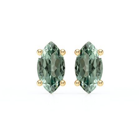 Boucles d’oreilles saphir vert Une Promesse - 4