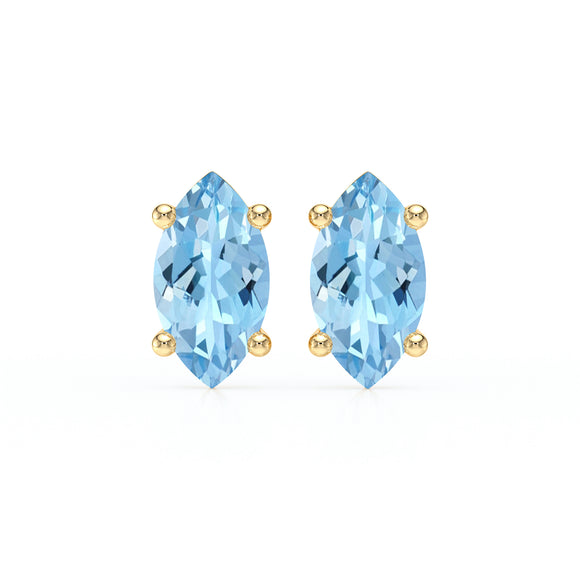 Boucles d’oreilles aigue-marine Une Promesse - 4