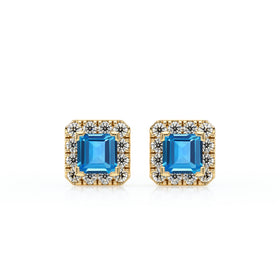 Boucles d’oreilles topaze et diamant Coup de Foudre - 6