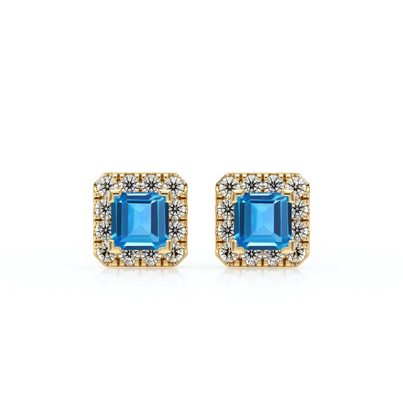 Boucles d’oreilles topaze et diamant Coup de Foudre - 6