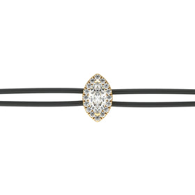 Bracelet cordon entourage diamant Coup de Foudre - 5