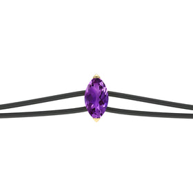 Bracelet cordon améthyste Lune de miel - 2