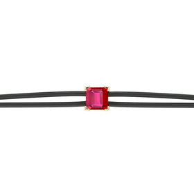 Bracelet cordon rubis Lune de Miel - 6
