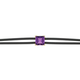 Bracelet cordon améthyste Lune de Miel - 6