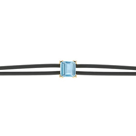 Bracelet cordon aigue-marine Lune de Miel - 6