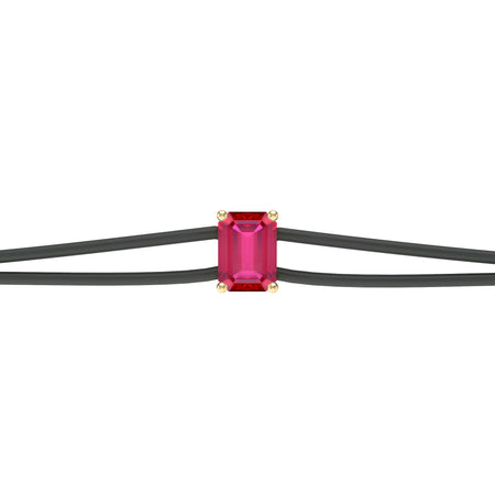 Bracelet cordon rubis Lune de Miel - 3