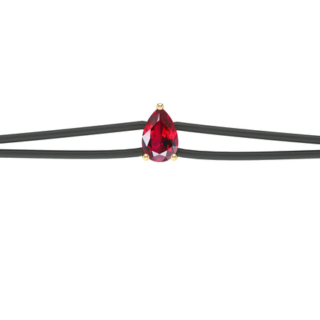 Bracelet cordon rubis Lune de Miel - 4