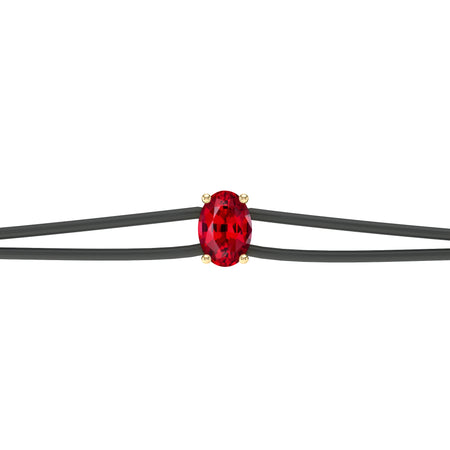 Bracelet cordon rubis Lune de Miel - 5