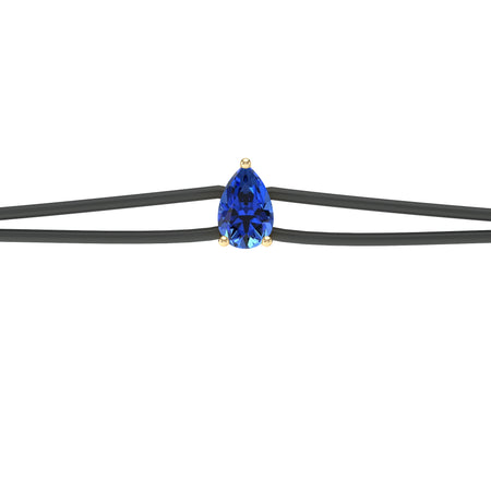 Bracelet cordon saphir Lune de Miel - 4