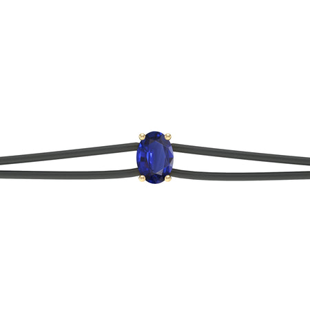 Bracelet cordon saphir Lune de Miel - 5