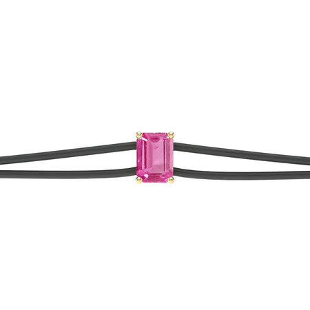 Bracelet cordon saphir rose Lune de Miel - 3