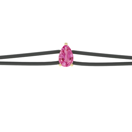 Bracelet cordon saphir rose Lune de Miel - 4